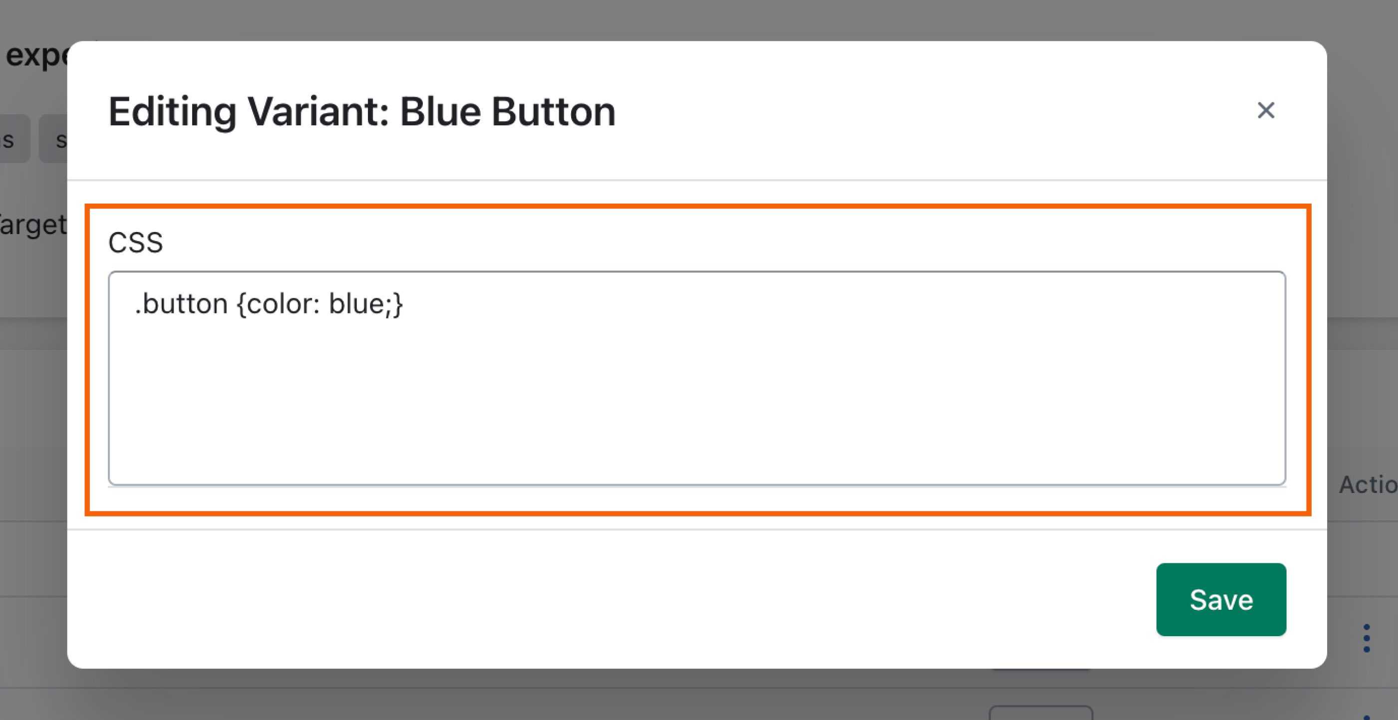 URL Targeting highlighted